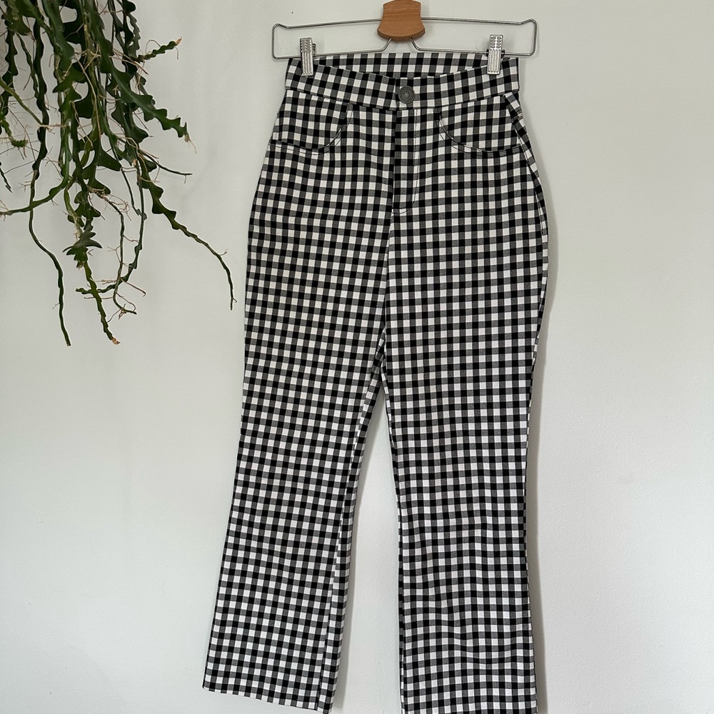 Gingham Free People Pants